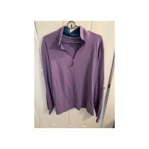 Purple Vineyard Vines 1/4 Zip Pullover (Men's cut)